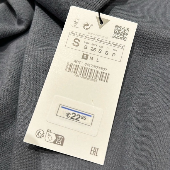 NWT Zara Washed Effect Midi Dress - Picture 4 of 6